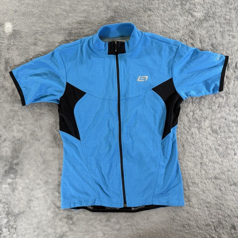 Bellwether Cycling Jersey Shirt Women’s Medium Blue Full Zip‎ Elite CS